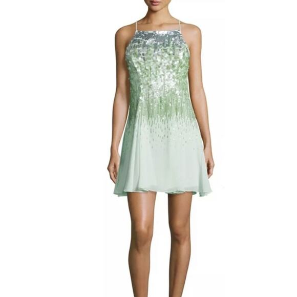 Halston Heritage Dresses & Skirts - Halston Heritage sequin chiffon dress 8